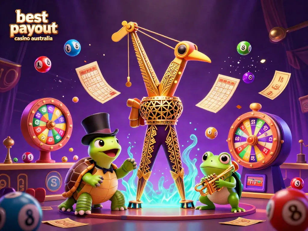 Experience vibrant gameplay at the best payout casino Australia with dynamic characters and lottery visuals.