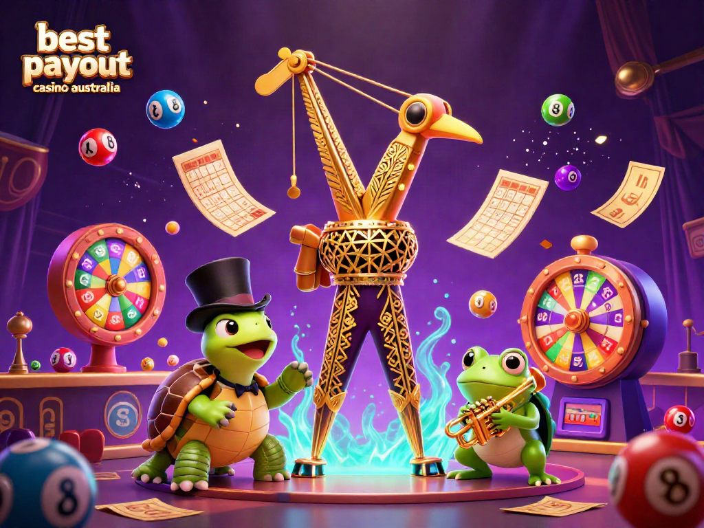 Experience vibrant gameplay at the best payout casino Australia with dynamic characters and lottery visuals.